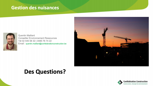 présentation nuisance chantier