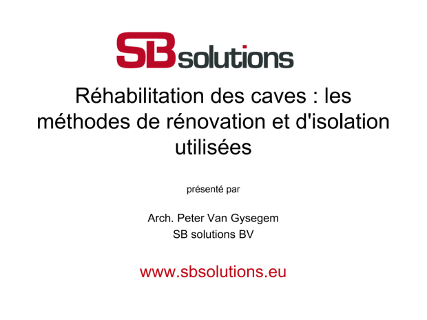 presentation SB solutions 6 mai